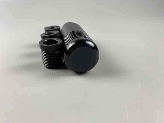 Наконечник на ручку кп, набалдашник на коробку передач ручка кп + 3 штуцери в комплекті чорний Мукачево