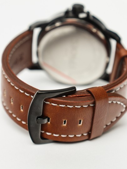 Мужские классические наручные часы Skmei 9115 Коричневый с коричневым Винница - изображение 3