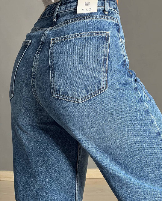 Джинсы женские It’s Basic 2499 Wide Leg с высокой талией ровные от бедра с выточками на бедрах светло синие, светло-синий, 36, 36, 67 см, 97 см Киев - изображение 5