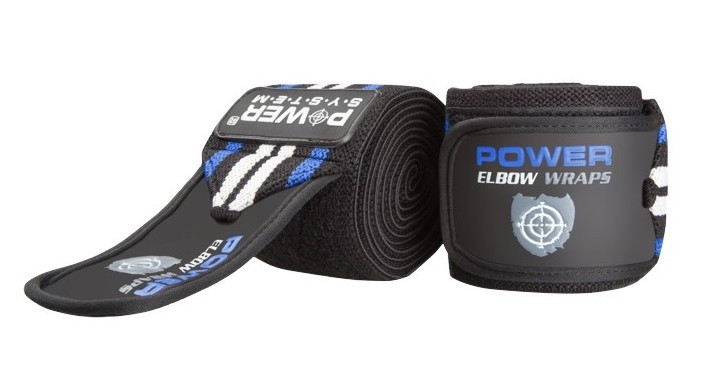 Бинти на лікоть Power System PS-3600 Elbow Wraps Blue/Black (пара) Кам'янське - фото 4