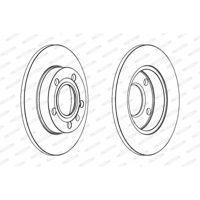 Гальмівний диск FERODO DDF1709 Вінниця - фото 1