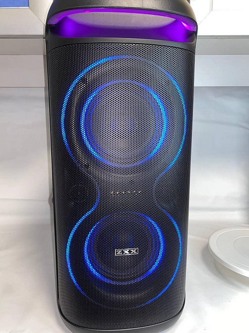 Колонка музична портативна Bluetooth з мікрофоном 4" BT-2425, 20Вт, FM-радіо, USB, TF, AUX, LED підсвітка Одеса - фото 10