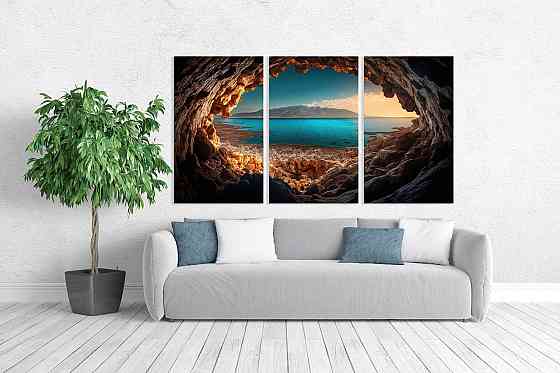 Модульная картина в гостиную / спальню   Море     ART-151_3A Киев