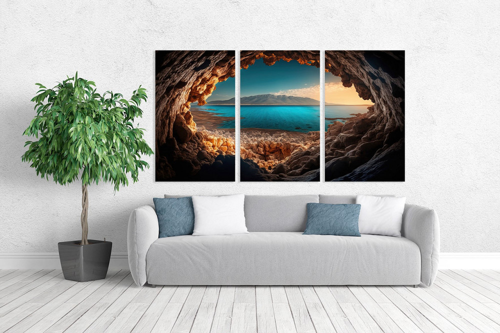 Модульная картина в гостиную / спальню   Море     ART-151_3A Киев - изображение 2