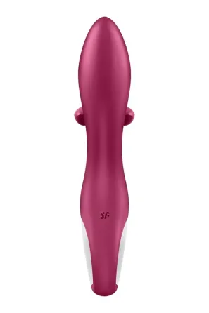 Вібратор-кролик із потрійним відростком Satisfyer Embrace me Berry, 2 мотори, діаметр 3,6 см Львів
