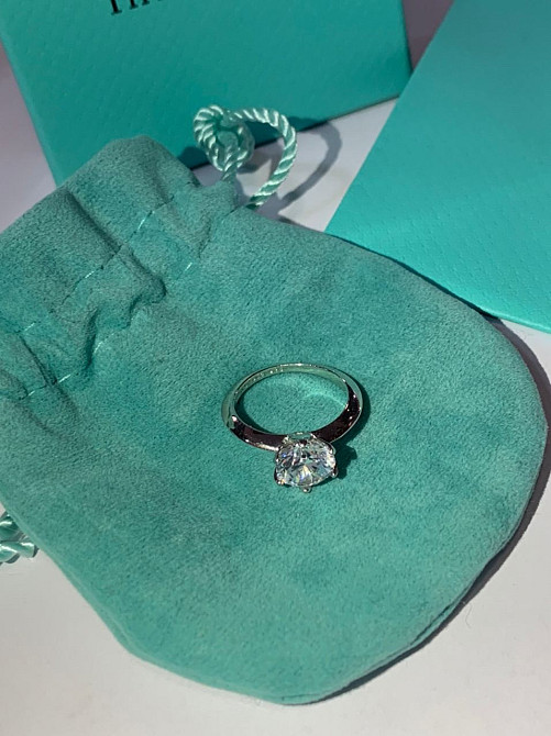 Кольцо Тиффани Tiffany, серебро 925 пробы / упаковано в мешочек Тиффани Одесса - изображение 2