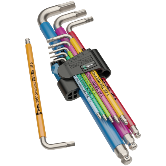 Набор цветных шестигранников Wera 1.5-10мм 9ед., удлин., с фиксирующей функцией, нержавеющая сталь, 05022699001 Одесса