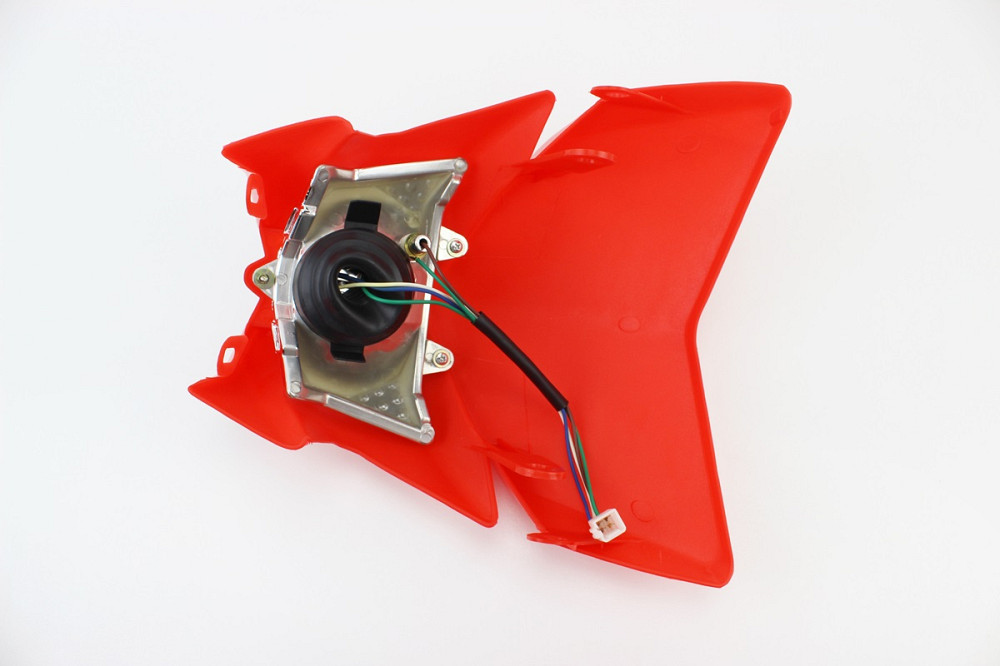 пластик - обтічник + фара, ЧЕРВОНИЙ, тип 3 Киев - изображение 2