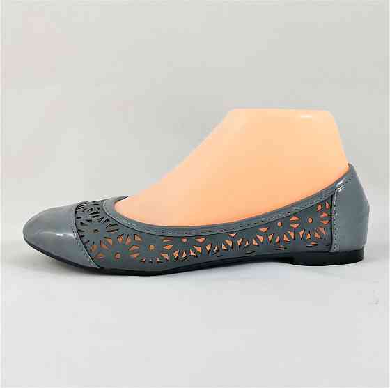 .Жінні Літні Балетки Сірі Мокасини Туфлі (розміри: 37,38) — 06-3 Дніпро