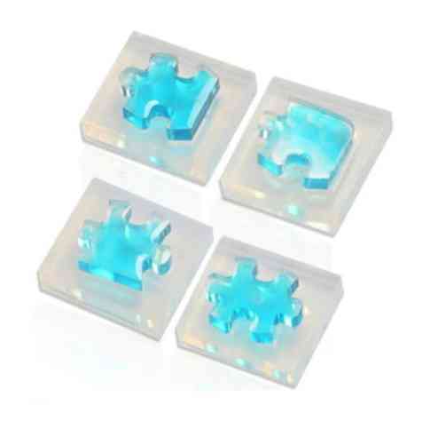 Молд из силикона Пазлы 4 штуки серый Киев