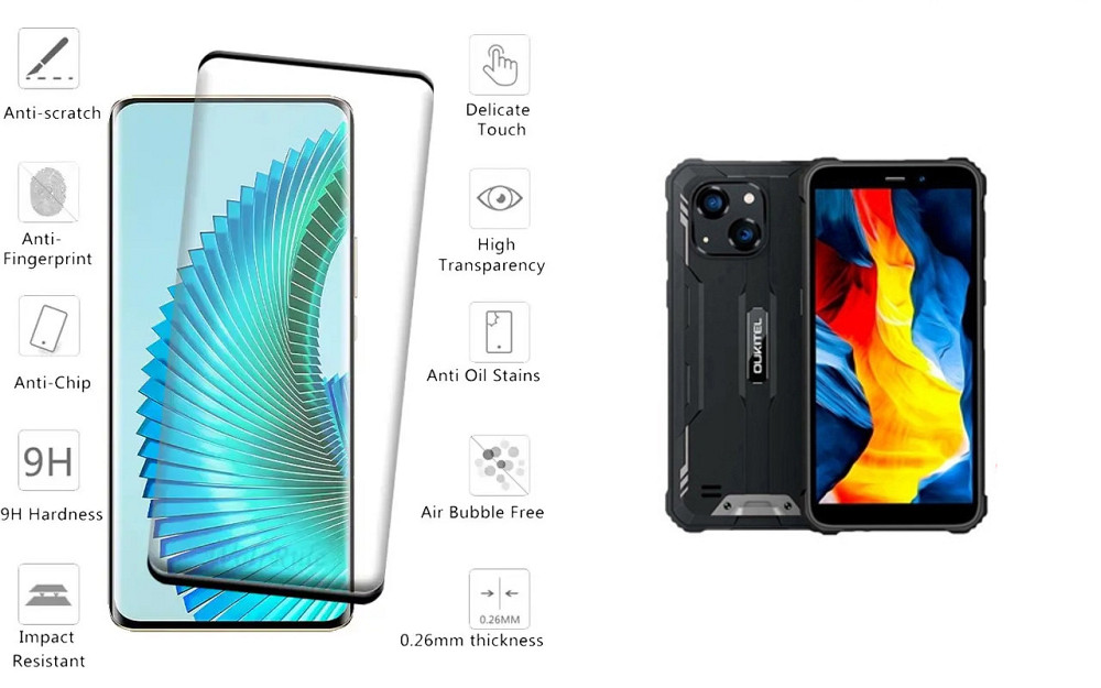 Захисне скло HyperGlass Pro для Oukitel WP32, WP32 Pro – максимальна чутливість та захист Київ - фото 2