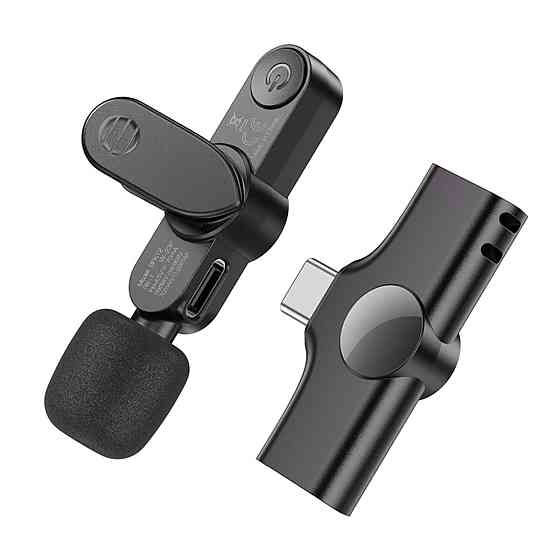 Мікрофон-петличка BOROFONE BFK12 Trophy lavalier wireless digital microphone Type-C Black (6941991106392) Київ