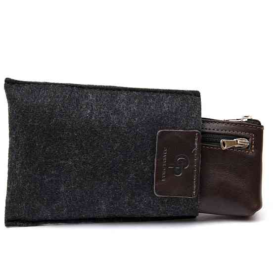 Шкіряна ключниця GRANDE PELLE 11381 Коричневий Київ