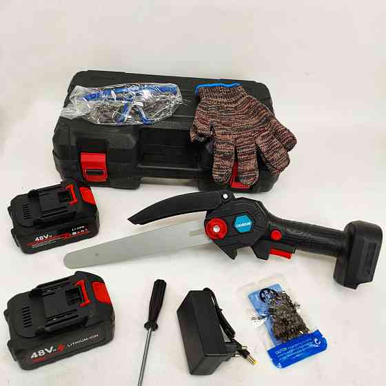 Акумуляторна пила з АКБ і зарядним, Електрична ланцюгова пила для чагарників для саду електрична IY-38 Львів