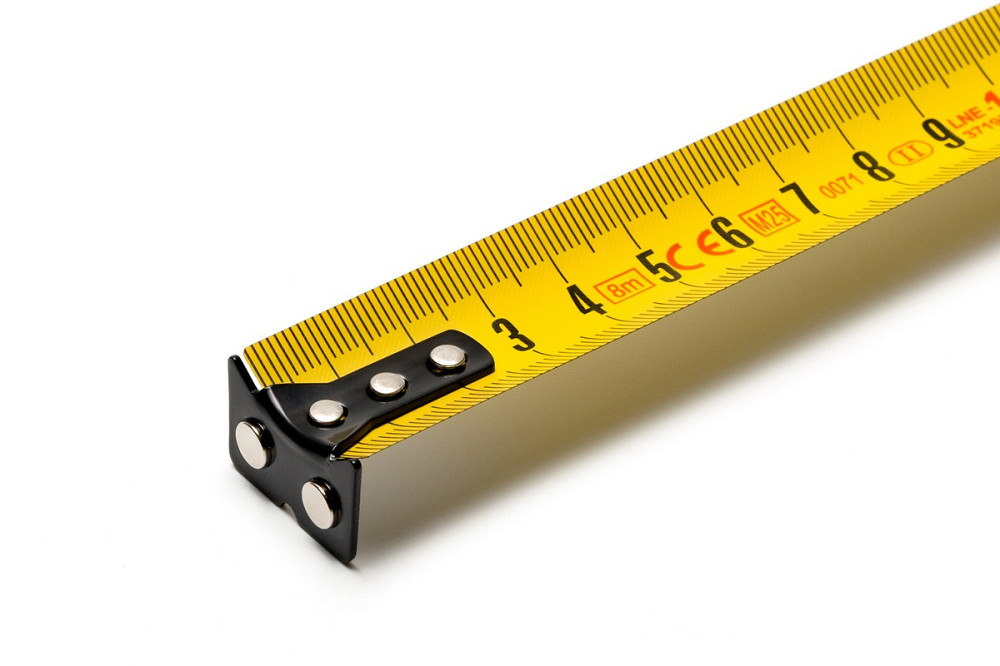 MASTERTOOL Рулетка MASTERTOOL 8 м×25 мм з магнітами 2 фіксатори кнопка STOP покриття TPR нейлон Коломия - фото 7