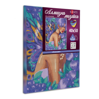 Картина по номерам Santi Лиловая фея 40*50 см ©pollypop92 алмазная мозаика (954706) Винница - изображение 2