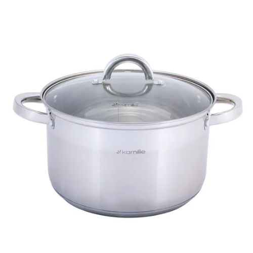 Набір каструль 12 предметів (ківш 1,8л/сковорідка d24см/каструлі 1,8/2,5/3,8/5,8л) 5634S KAMILLE Житомир - фото 11