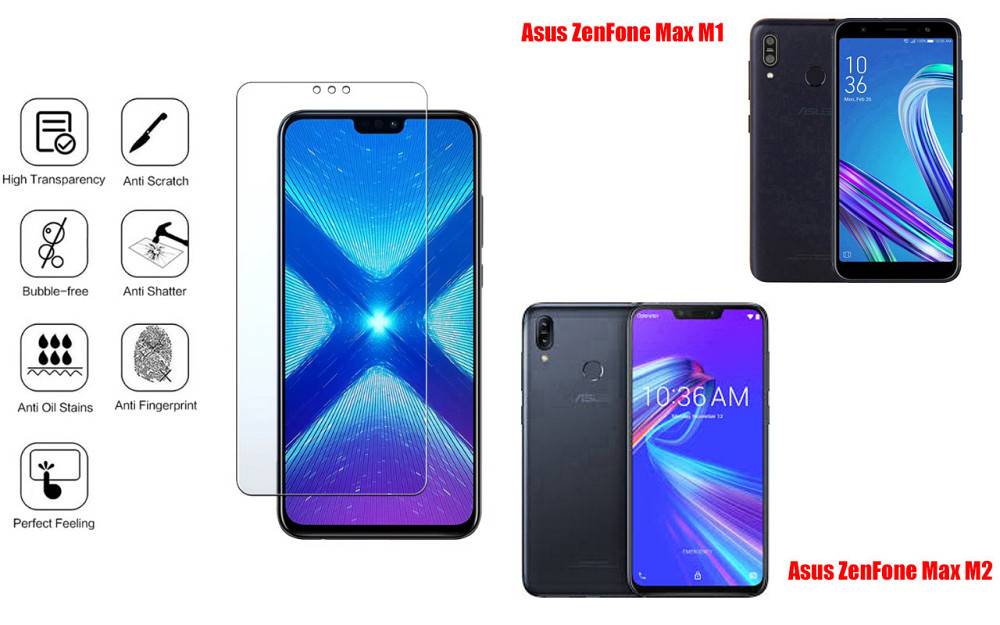Защитное стекло NeoGlass для Asus ZenFone Max M1, Max M2 – ультрапрозрачное и устойчивое Киев - изображение 4