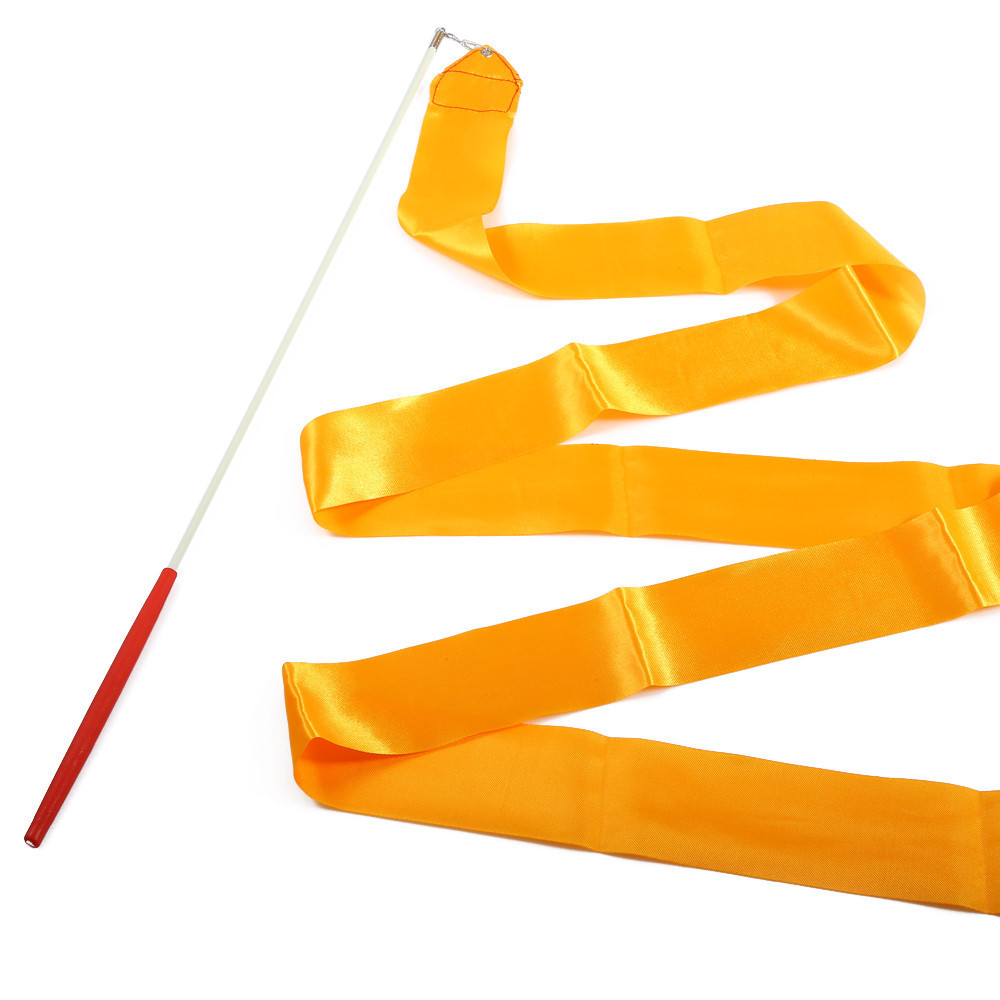 Лента гимнастическая желтая 2 м Киев - изображение 1