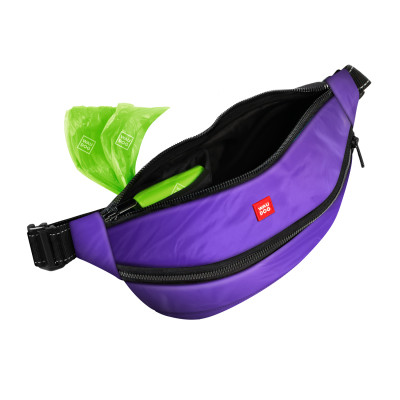 Поясная сумка-бананка для собак WAUDOG Family 33х17х10 см фиолетовая (56899) Винница - изображение 4