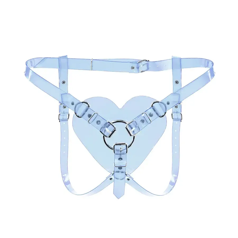Трусики Серце для страпону Feral Feelings - Hearts Strap-on Belt Trasparent Львів - фото 1