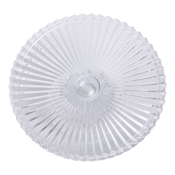 Yiwu Тортівниця на ніжці 25 см скляна HP-19-138 Киев