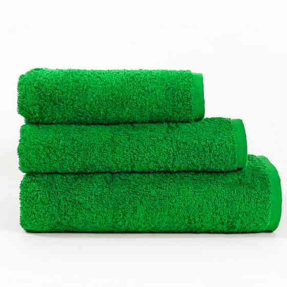 Набор махровых полотенец 3шт GM Textile 40х70см, 50х90см, 70х140см 400г/м2 (Зеленый) Сумы