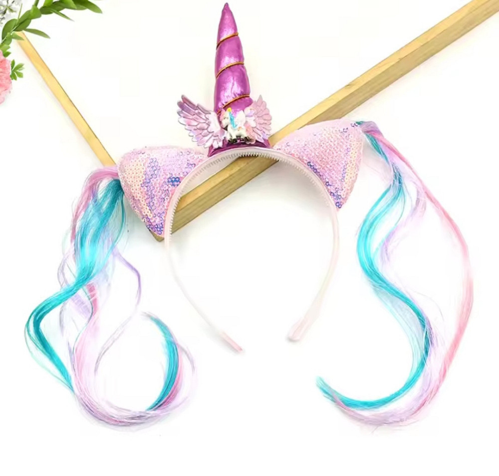 Детский обруч Единорог 12 см розовый Киев - изображение 4