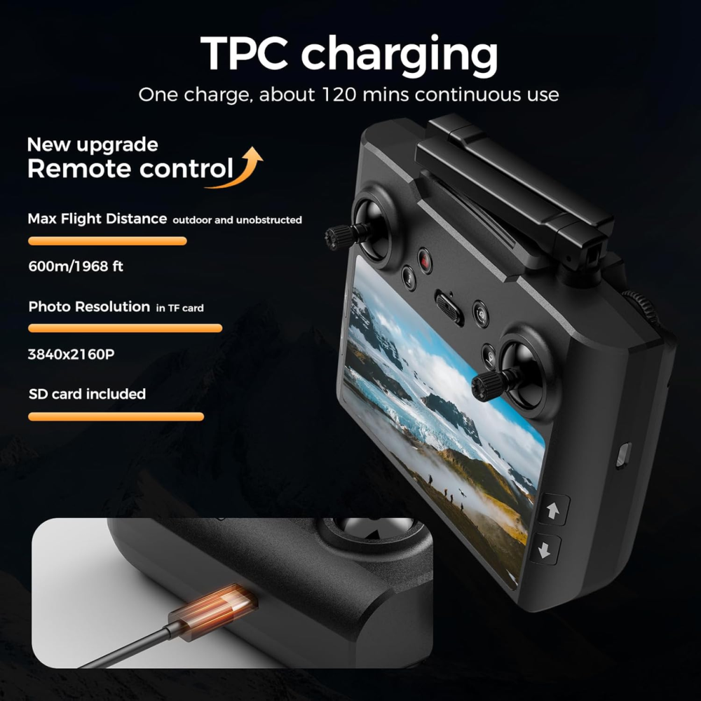 Дрон H11 GPS з камерою 4k EIS Professional для дорослих та дітей (екранний пульт дистанційного керування) RC квадрокоптер Київ - фото 4