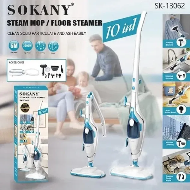 Паровая швабра 10 в 1 SK-13062 для глубокой очистки и дезинфекции любых покрытий дома Одесса - изображение 4