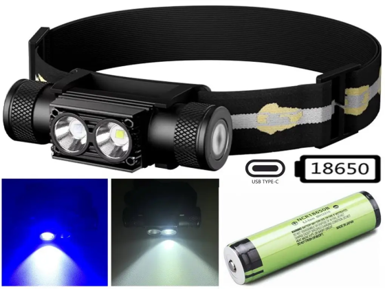 Налобний ліхтар Sofirn H25LR із синім світлом 800лм USB-C (без акумулятора) Київ