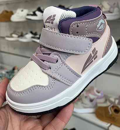 Детские демисезонные кроссовки хайтопы  для девочек 21,22,23,24,26,29 Николаев