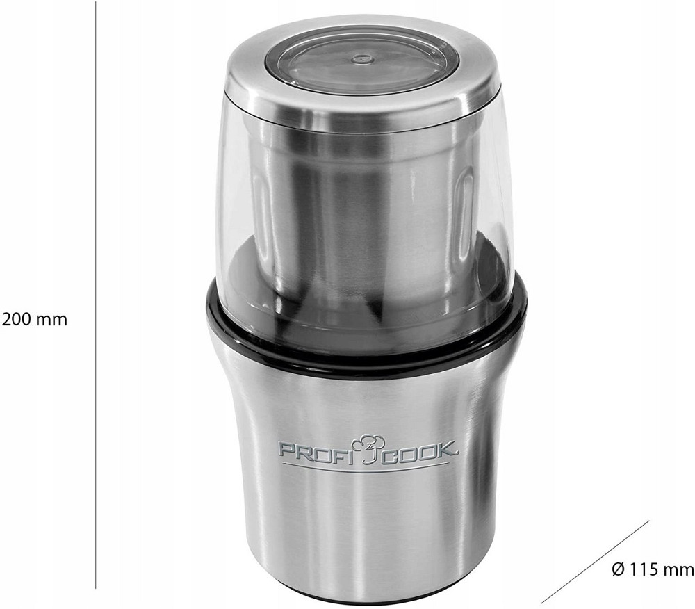 Электрическая кофемолка - измельчитель ножевой роторный Profi Cook PC-KSW (1021) Нововолынск - изображение 10