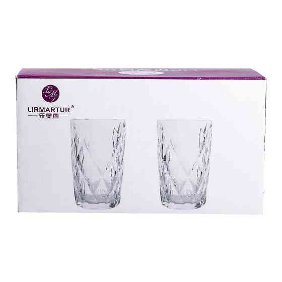 Набор стаканов для напитков 6 шт из толстого стекла 400 мл стаканы для холодных напитков HP-YH-63 Киев