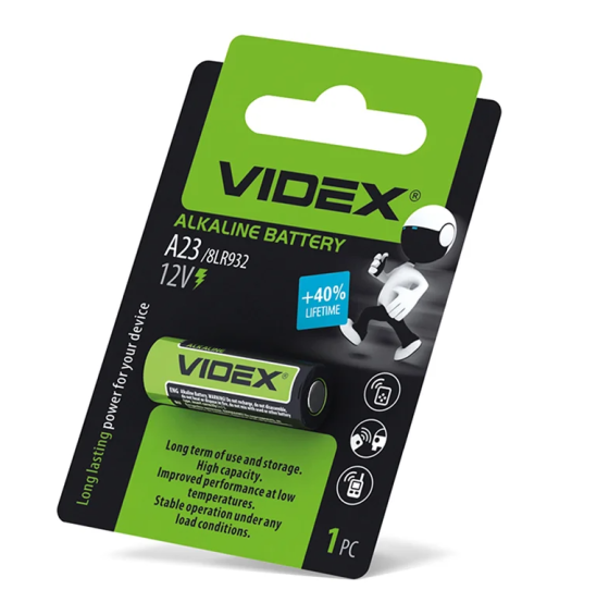 Батарейка Videx A23 12V для пультов и электроники Киев