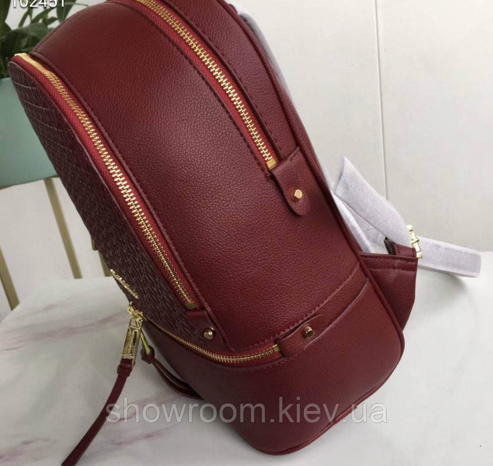 Женский рюкзак Michael Kors Rhea Zip G Bordeaux Lux Киев - изображение 5