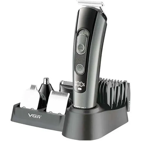 Машинка для стрижки VGR V-175 5в15 насадок, триммер для бороди та вусів, час роботи 120 хвилин, 5 вт потужність Одеса - фото 4