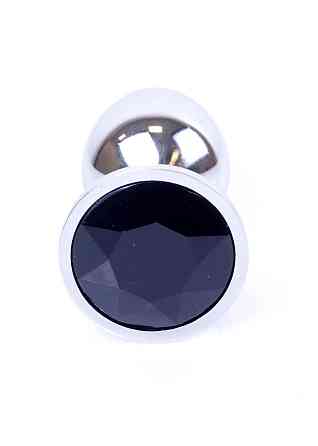 Анальна пробка - Jewellery Silver Plug - Black Sex Aura Київ