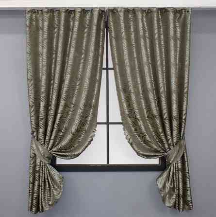 Комплект коротких штор VR-Textil Жакард Magic № 1607ш Капучино 145х170 см 2 шт (35-0246) Киев