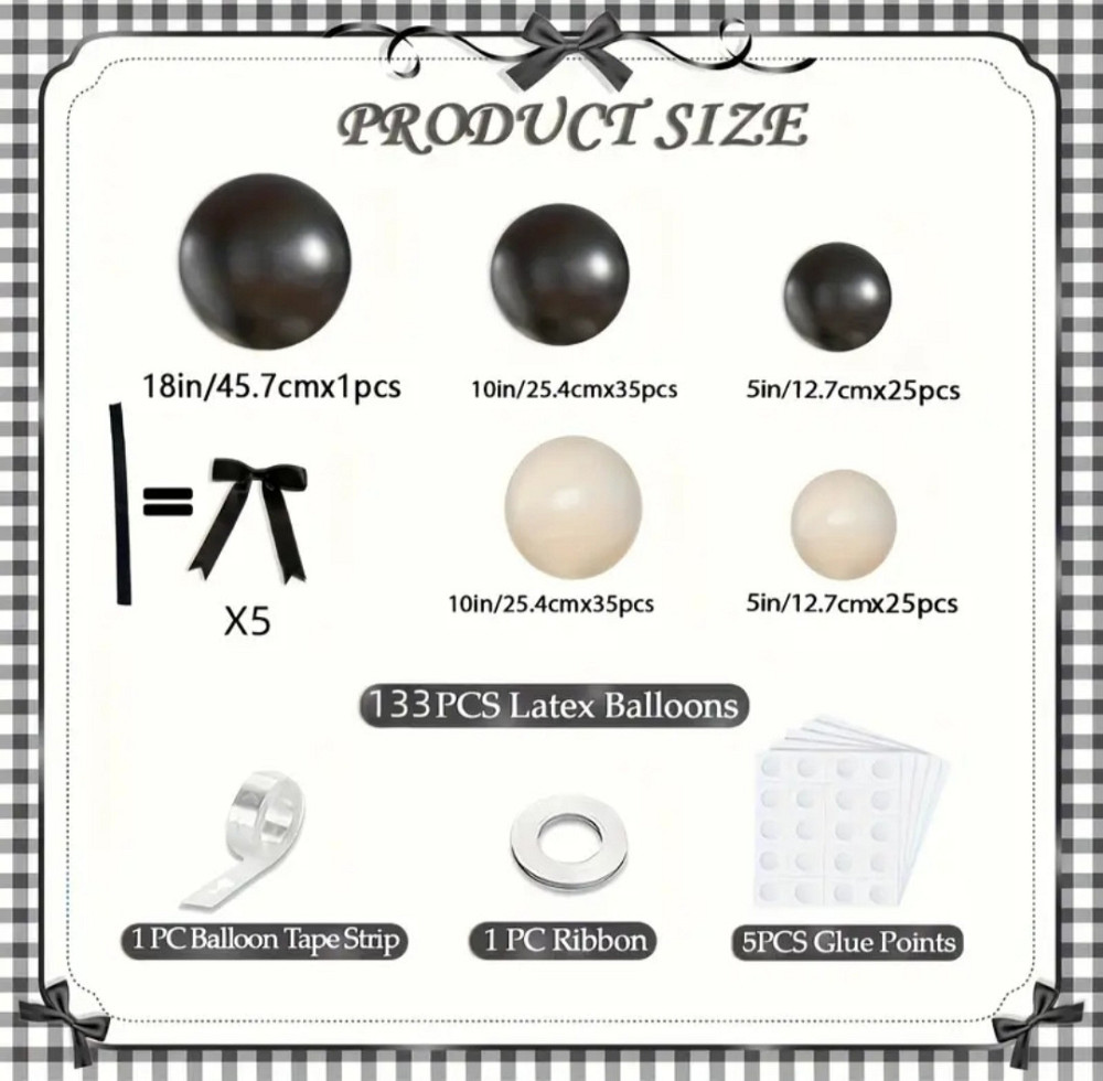 Набір для фотозони лате-чорний 133 Київ - фото 3