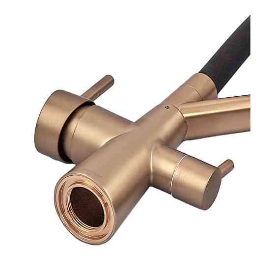 Змішувач для кухні Mixxus Premium Senna 021 Brushed Gold Refl.Black з виходом для питної води (MP6722) ( 26718 ) Харьков