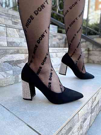 Meideli Туфлі жіночі MEIDELI чорні еко-замша каблук 8 см 38р. (4111) Коломыя
