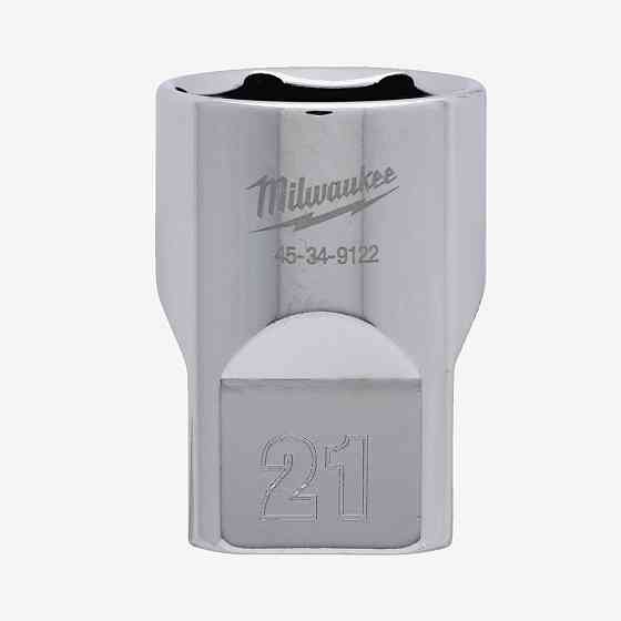 Головка хромированная метрическая 1/2'' MILWAUKEE, 21мм Одесса