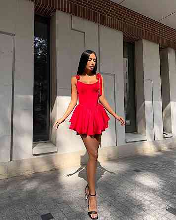 Жіноча романтична корсетна міні сукня королівський атлас Одеса