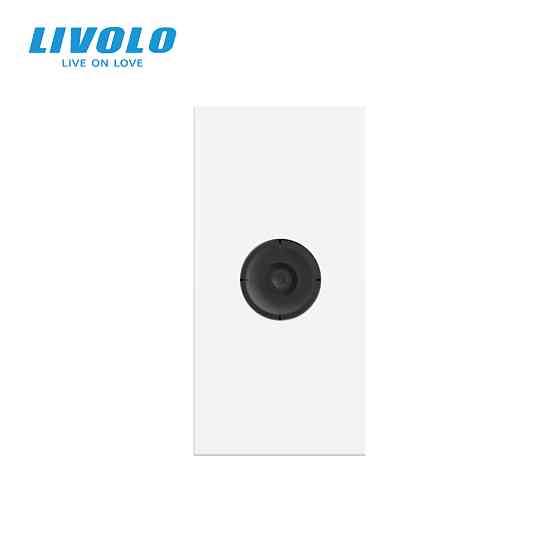 Телевізійна розетка LIVOLO, біла, модуль 0.5 поста, TV гніздо для антени / ресивера (VL-FCTV-1WP) Коломыя