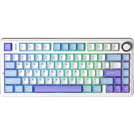Клавіатура бездротова Aula F75 Gasket Reaper switch Purple (6978080501479) ( білий, фіолетовий ) Харьков