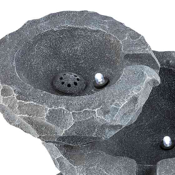 Каскадный фонтан Мурах работает от батареи Солнечная панель 2 кВт 3 светодиода (Германия, читать описание) Ровно