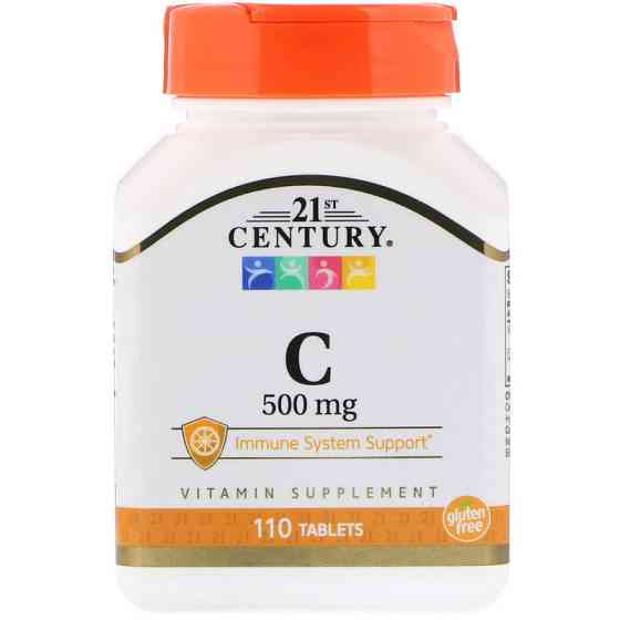 Витамин С, Vitamin C, 21st Century 500mg, 110 Tabs Луцк