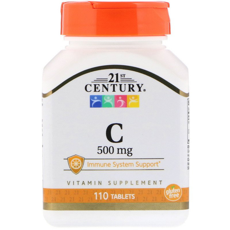 Витамин С, Vitamin C, 21st Century 500mg, 110 Tabs Луцк - изображение 1