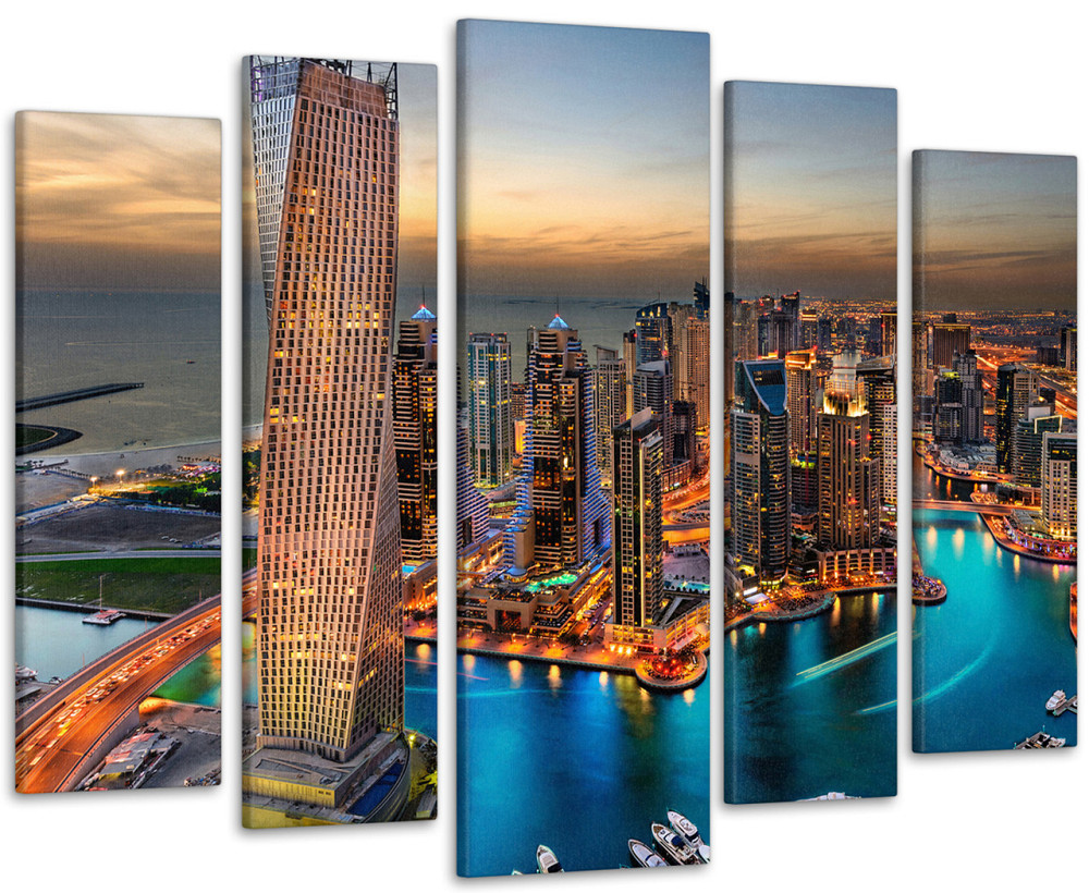 Модульная картина Ночной город Art-67_5 105x150 см Киев - изображение 1